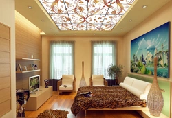 Do-it-yourself ceiling design in an apartment