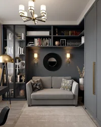 Design Of A Guest Room In An Apartment With A Sofa