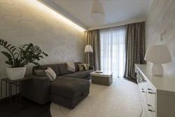 Дизайн гостевой комнаты в квартире с диваном