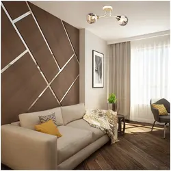 Design of a guest room in an apartment with a sofa