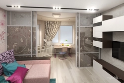 Design of a two-room apartment with a children's room