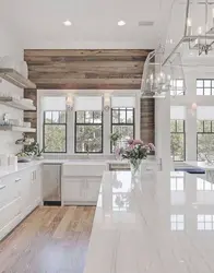 White Kitchen Design In A Country House