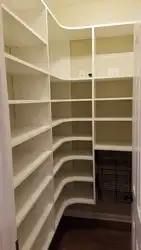 Shelves in the dressing room photo