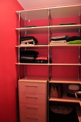 Shelves in the dressing room photo