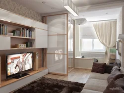 Гостиная спальня дизайн панельный дом