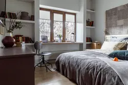 Bedroom With Window Sill Table Design