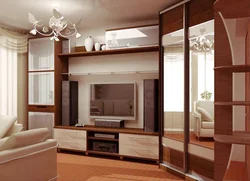 Living Room Design With Two Wardrobes