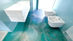 Epoxy resin in bathroom design