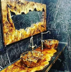 Epoxy resin in bathroom design