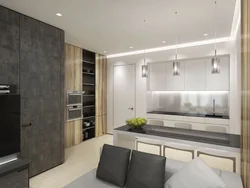 Kitchen 55 sq m design