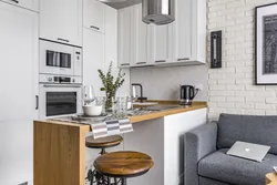 Loft Kitchen Design With Sofa