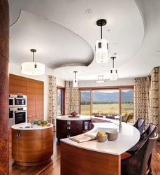 Kitchen Design With Round Wall