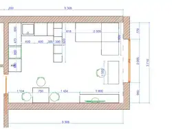 Room dimensions for kitchen design