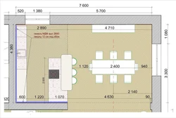 Размеры комнаты для кухни дизайн