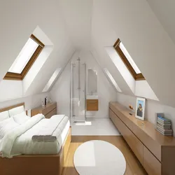 Дизайн мансарды с двумя спальнями