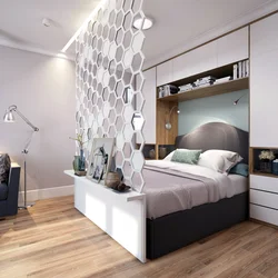 Bedroom design 37 sq m