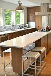 Kitchen design with two tables