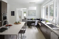 Kitchen design with two tables