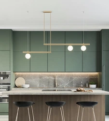 Kitchen design hanging above the table