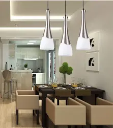 Kitchen design hanging above the table