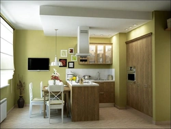 Kitchen Design With Entrance In The Middle