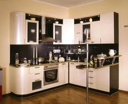 Straight and corner kitchen design