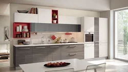 Straight and corner kitchen design