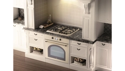 Stove near the oven kitchen design