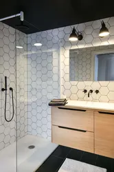 Bathroom design square tiles