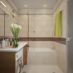 Bathroom design square tiles