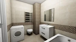 Дизайн ванной комнаты плитка квадратом