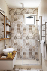 Bathroom design square tiles