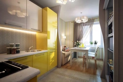 Kitchen design 56 sq m