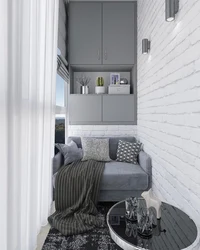 Loggia design gray and white