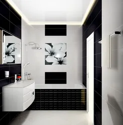 Bathroom Design With Black Cabinet