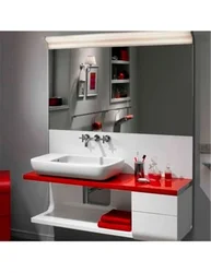 Bathroom design with sink on the right