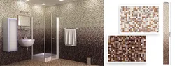 Ванна бөлмесінің панелінің дизайны pvc мозаикасы