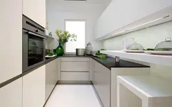 Kitchen design all on one side