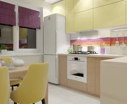 Kitchen design in a warm place