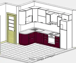 Kitchen design by length and width