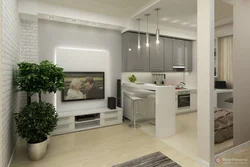 Kitchen design for an apartment 40 sq m