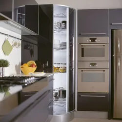 Kitchen Design With Pencil Case And Refrigerator