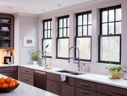 Дизайн окна кухни в панельном доме