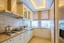 Ceiling design for kitchen with window