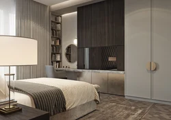 Bedroom Design With Wardrobe And Table