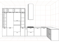 U-Shaped Kitchen Design With Boiler