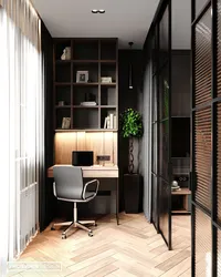 Office Design In An Apartment With One Window