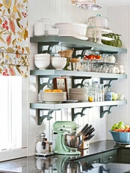 Inexpensive Shelves For The Kitchen Photo