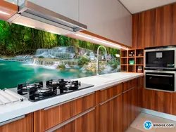 Кухня водопад фото