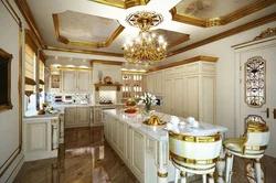 Beige gold kitchen photo